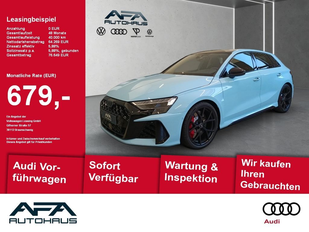 Audi RS3 Sportback 2.5 TFSI Pano*Matrix*RS-Sitz*HUD Leasing