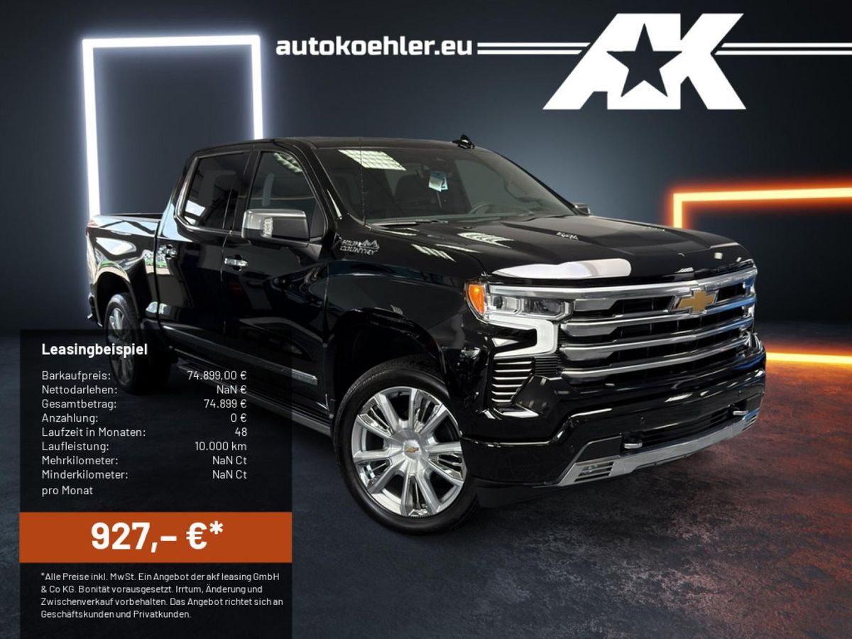 Chevrolet Silverado High Country 6.2l V8 Leasing