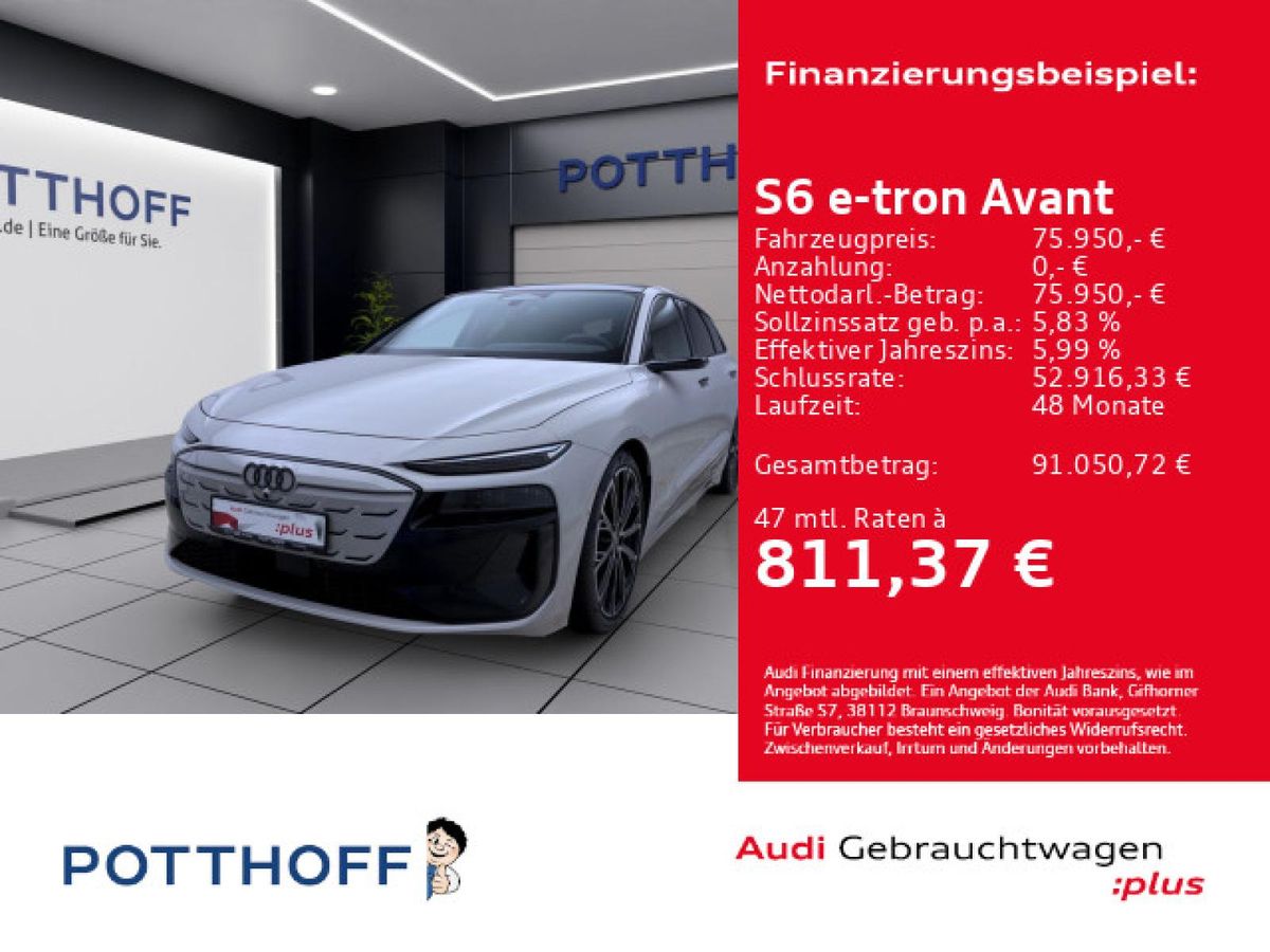 Audi S6 e-tron S6 Avant e-tron Q EDITION ONE BEIGE B&O MATRIX PANO LM21 Leasing