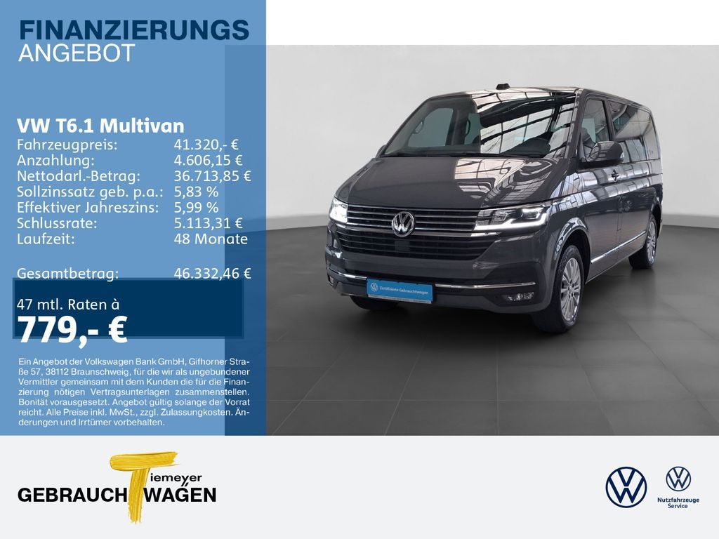 Volkswagen T6.1 Multivan GENERATION SIX ACC LED Leasing