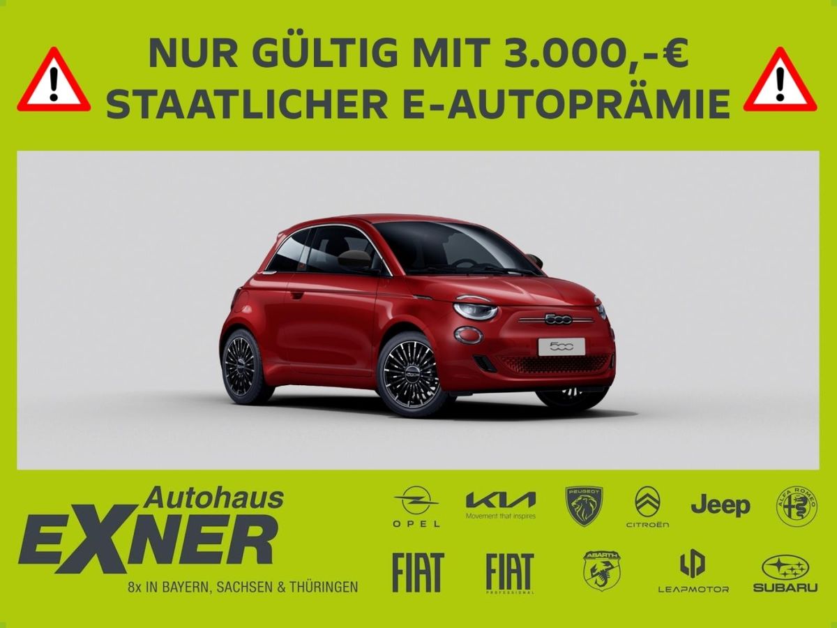 Fiat 500e ICON | !INKL. 3.000€ E-FÖRDERPRÄMIE als Anzahlung! | PRIVAT! Leasing