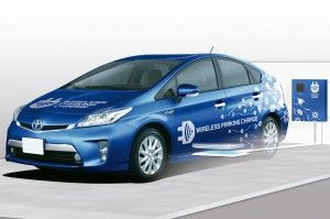 Toyota testet kabellose Ladetechnik für Elektrofahrzeuge. Foto: Toyota/dpp-AutoReporter Anhang