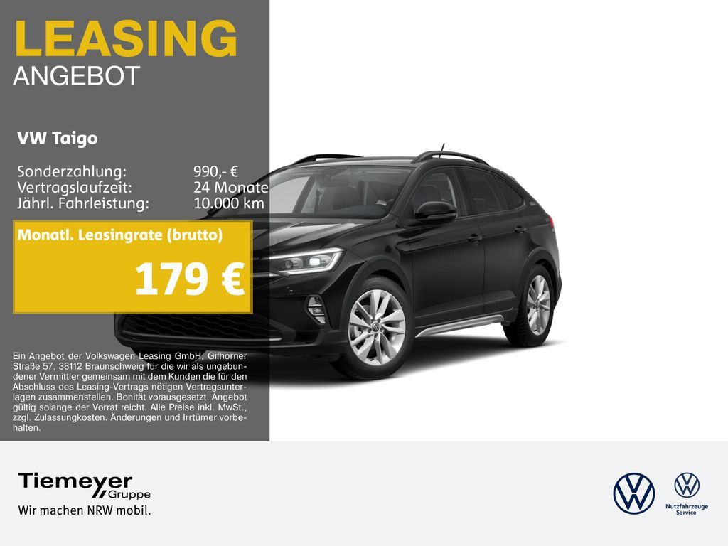 Volkswagen Taigo 1.0 TSI GOAL KAMERA AHK MATRIX ASSIST Leasing