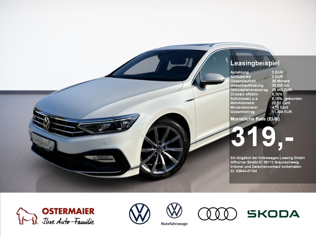 Volkswagen Passat Variant R-LINE 2.0TDI 200PS 4M STDHZG.AHK Leasing