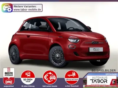 Fiat 500e 42kWh Klimaaut. Nav PDC Kam CarPlay KeylGo Leasing