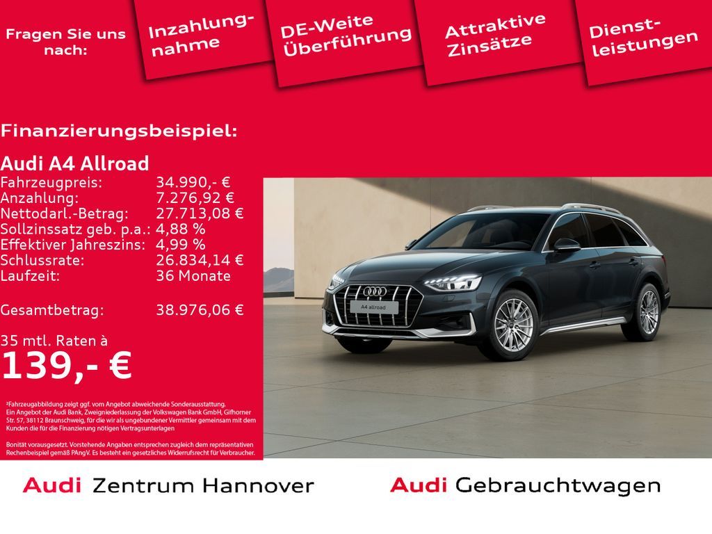 Audi A4 allroad 40 TDI quattro Matrix LED Navi Bang & Leasing