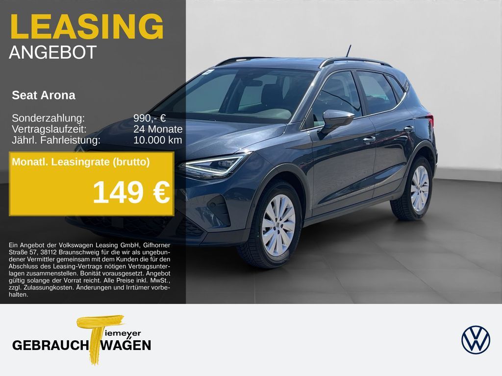 Seat Arona 1.0 TSI DSG FR ACC NAVI SITZH GJR Leasing