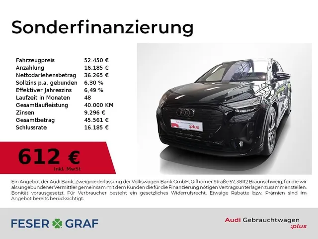 Audi Q4 e-tron 40 S Line AHK,Pano,Matrix,SONOS,HUD