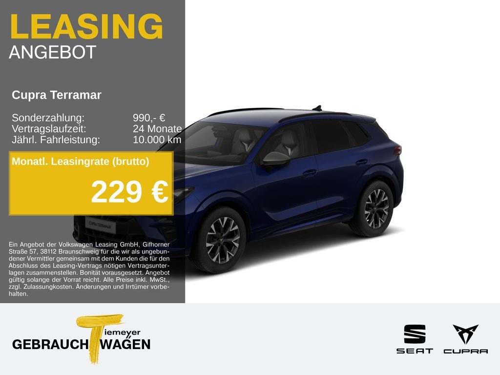 Cupra Terramar 1.5 eTSI DSG HEAD-UP eSITZE 360° PARKLE Leasing