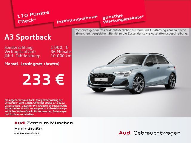 Audi A3 Sportback TFSI S tronic Advanced ACC/Virtual/ Leasing