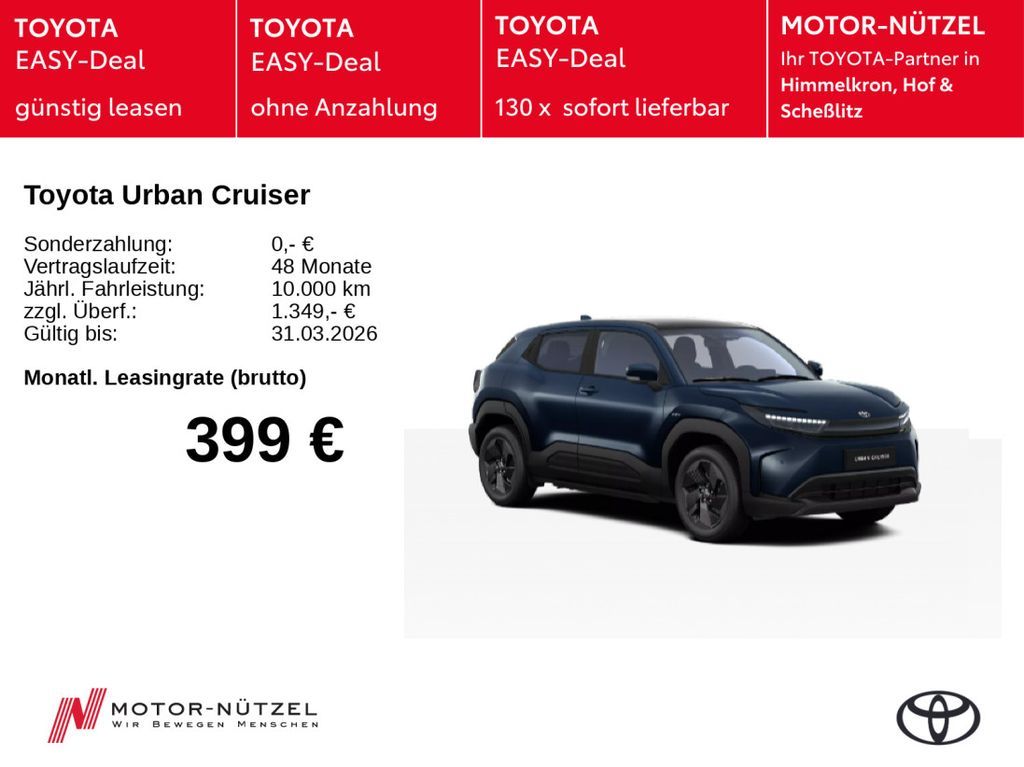 Toyota Urban Cruiser 106 kW Active Leasing