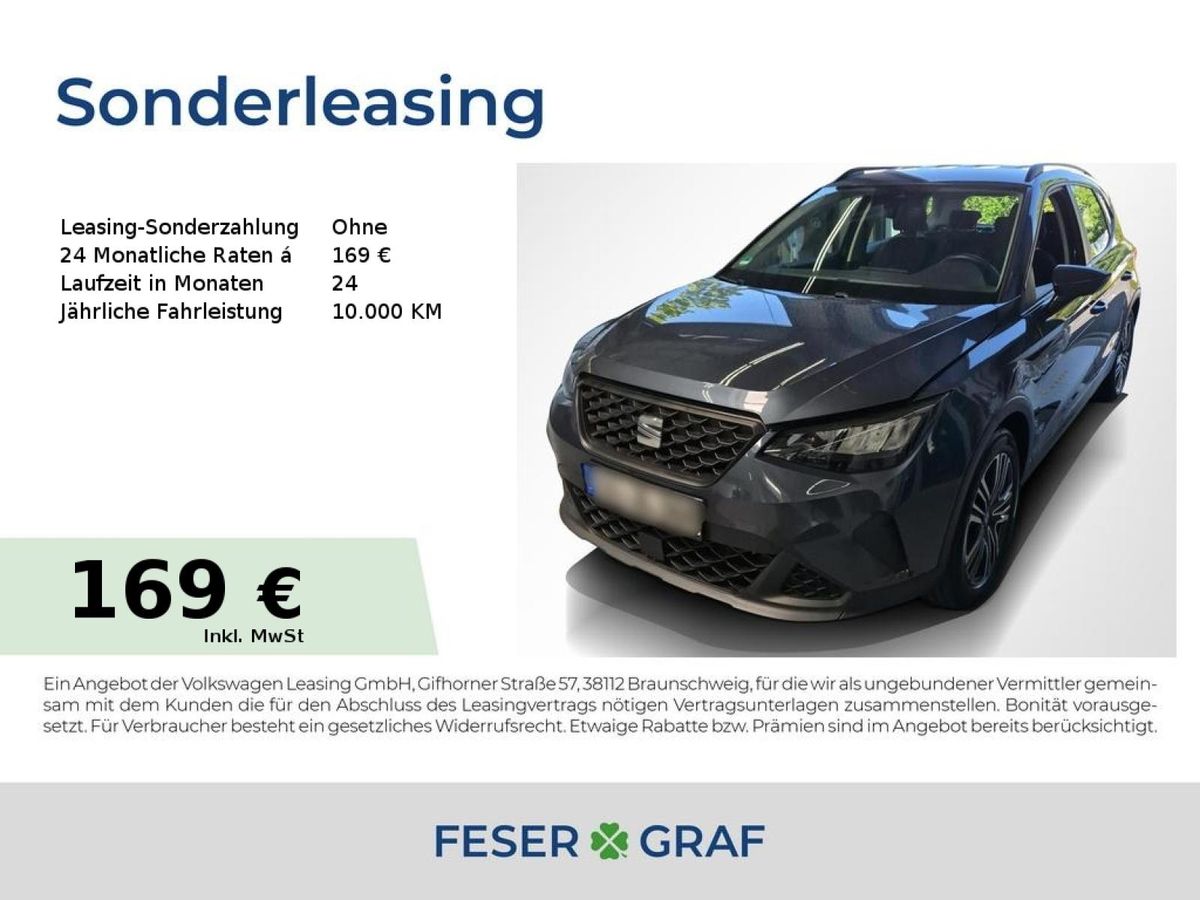 Seat Arona 1.0 TSI Style CarPlay GRA LED Navi Sitzh. Leasing