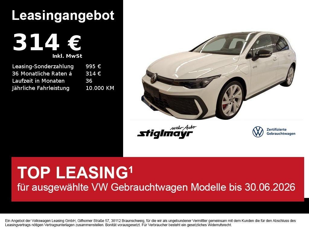 Volkswagen Golf VIII GTE 1.5 TSI eHybrid +HUD+Black Style Leasing