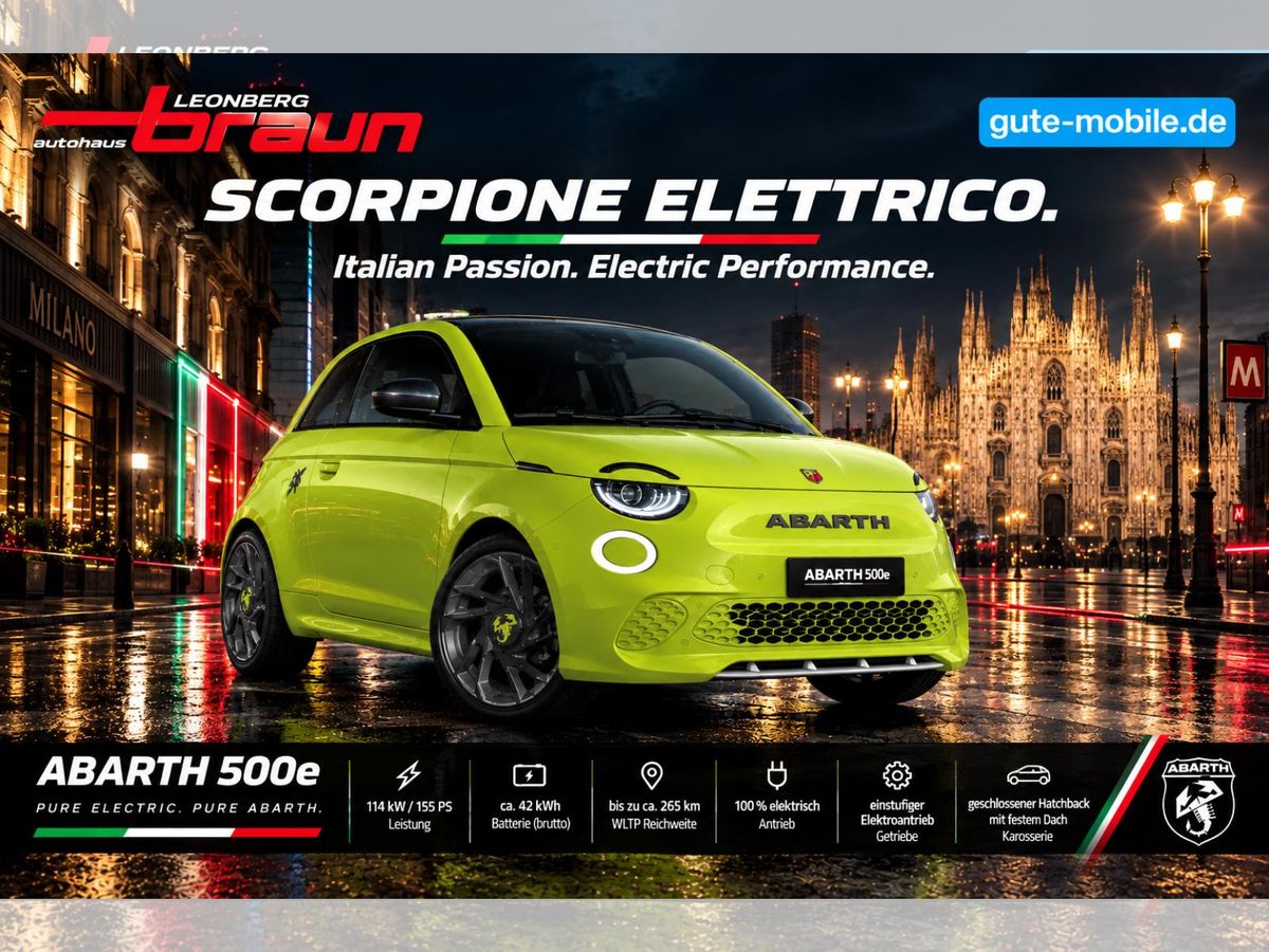Abarth 500 Elektro Hatchback 42 kWh 