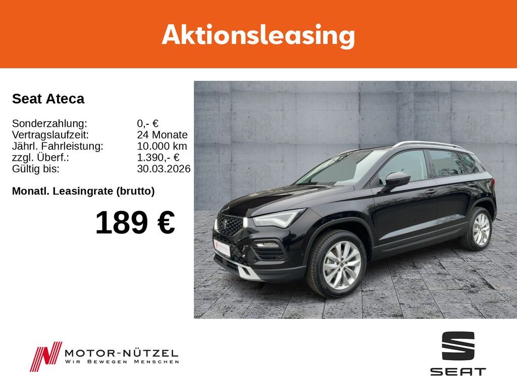 Seat Ateca 150PS DSG/ PANO/ SHZ/ RFK/ PDC/ KESSY Leasing