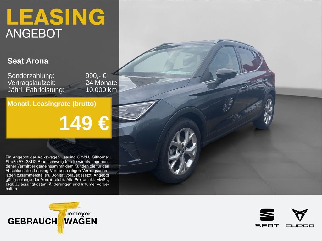 Seat Arona FR 1.5 TSI DSG AHK PARKLENK NAVI LED KAMER Leasing