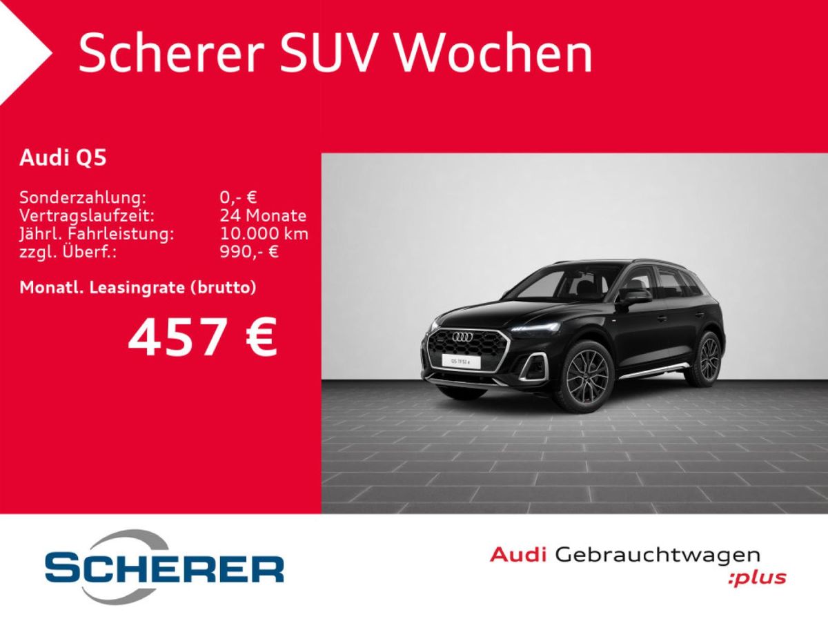Audi Q5 S line 50 TFSI e quattro S tronic AHK ACC HUD Leasing