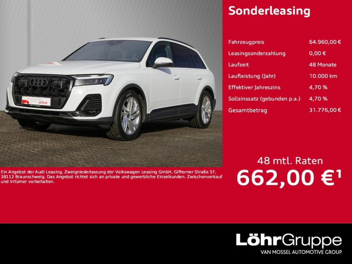Audi Q7 TDI quattro tiptronic S line 3. Sitzreihe Leasing