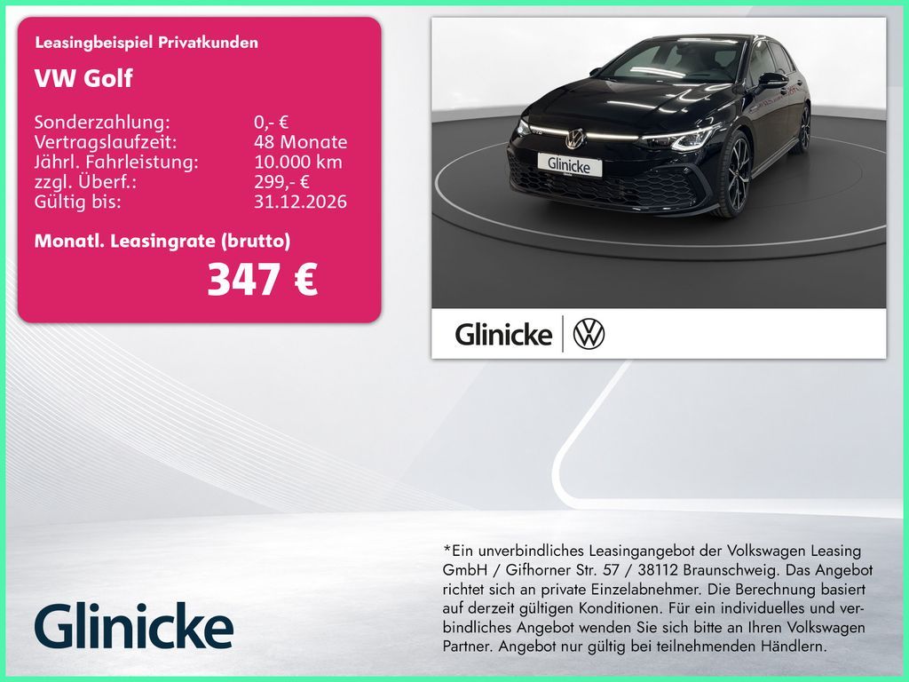 Volkswagen Golf VIII GTD AHK Pano Matrix LM 19