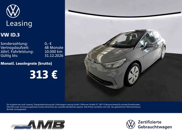 Volkswagen ID.3 Pro 62kWh/LED/CCS/e-Sound/App-Connect