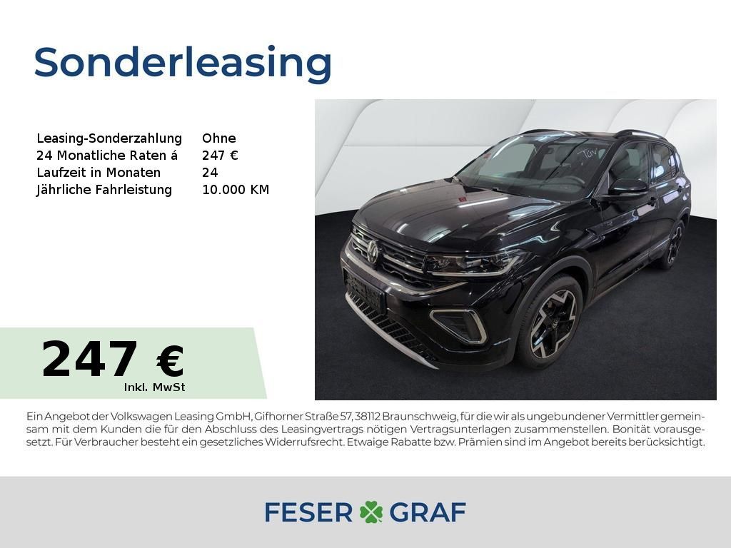 Volkswagen T-Cross 1.5 TSI R-Line DSG AHK Matrix Navi RüKa Leasing