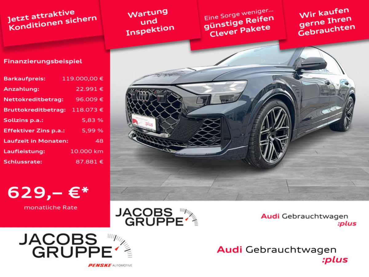 Audi RS Q8 Facelift/B+O Advanced/Individual/RS-AGA/Laser/360°/23Zoll/HuD/OLE Leasing