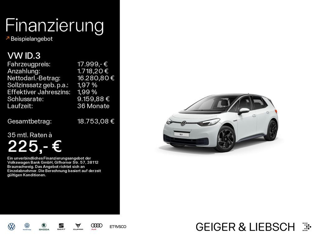 Volkswagen ID.3 Pure Performance*LED*PDC*SHZ*NAVI*KLIMA Leasing