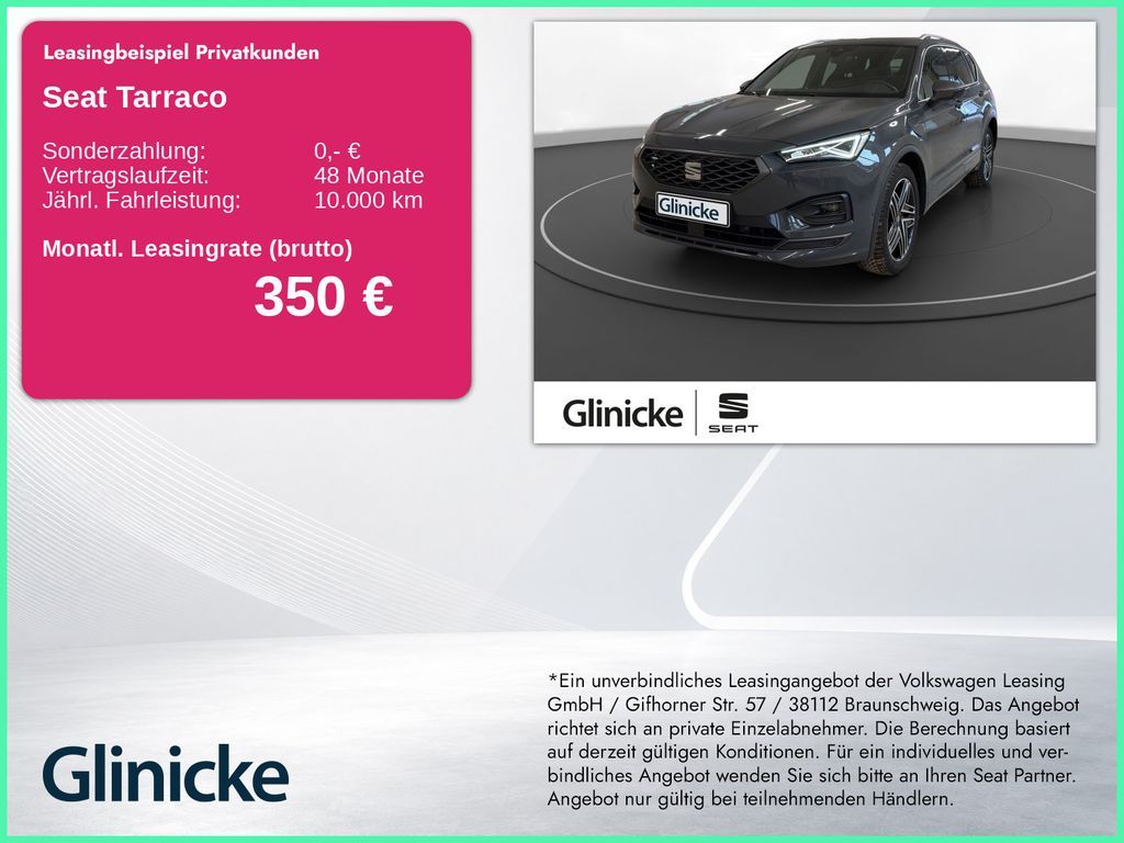 Seat Tarraco 1.4 eHybrid FR AHK Pano LED LM 19