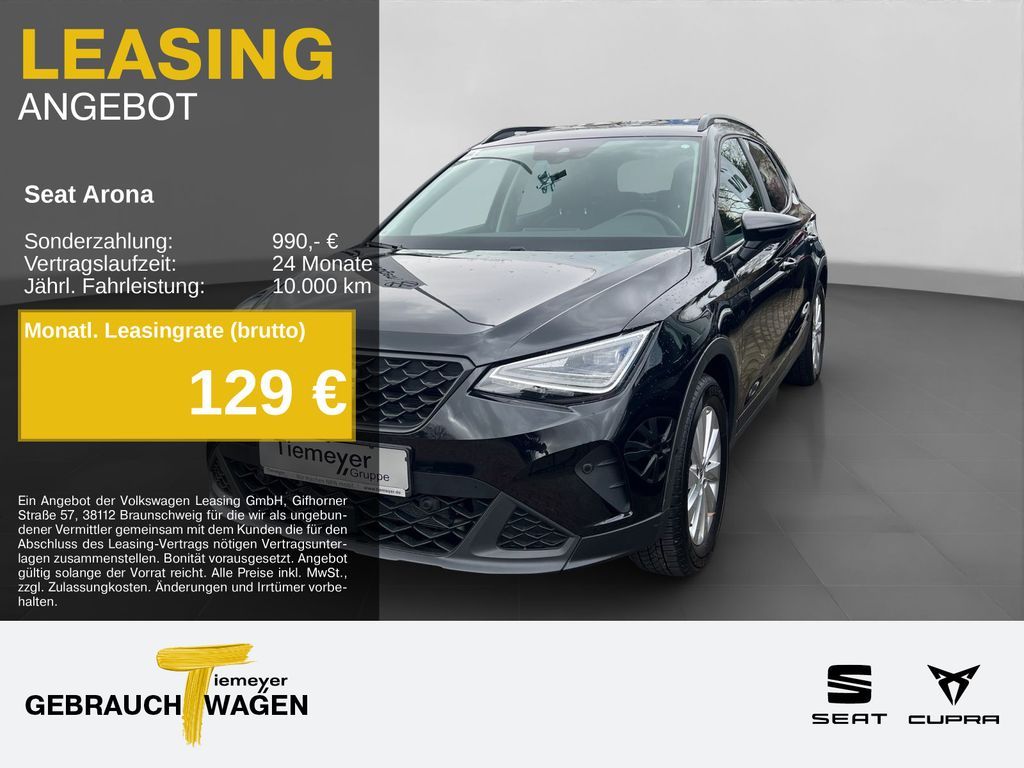 Seat Arona 1.0 TSI STYLE NAVI ACC SITZHZ PARKLENK Leasing