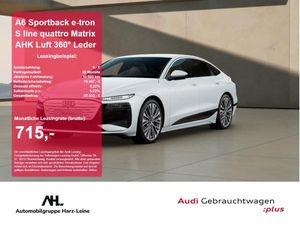 Audi A6 e-tron A6 Sportback e-tron S line quattro Matrix AHK Luft 360° Leder