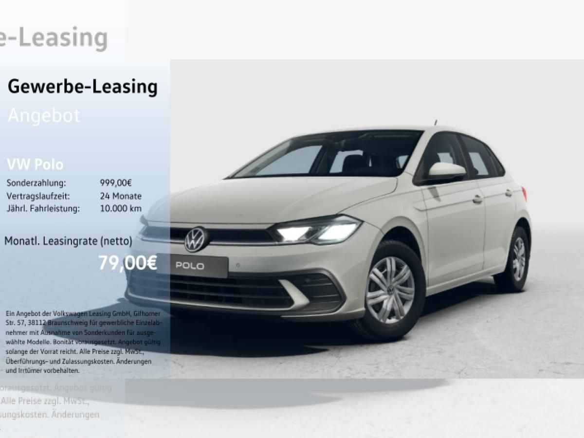 Volkswagen Polo 1,0 l 59 kW (80 PS) 5-Gang Leasing