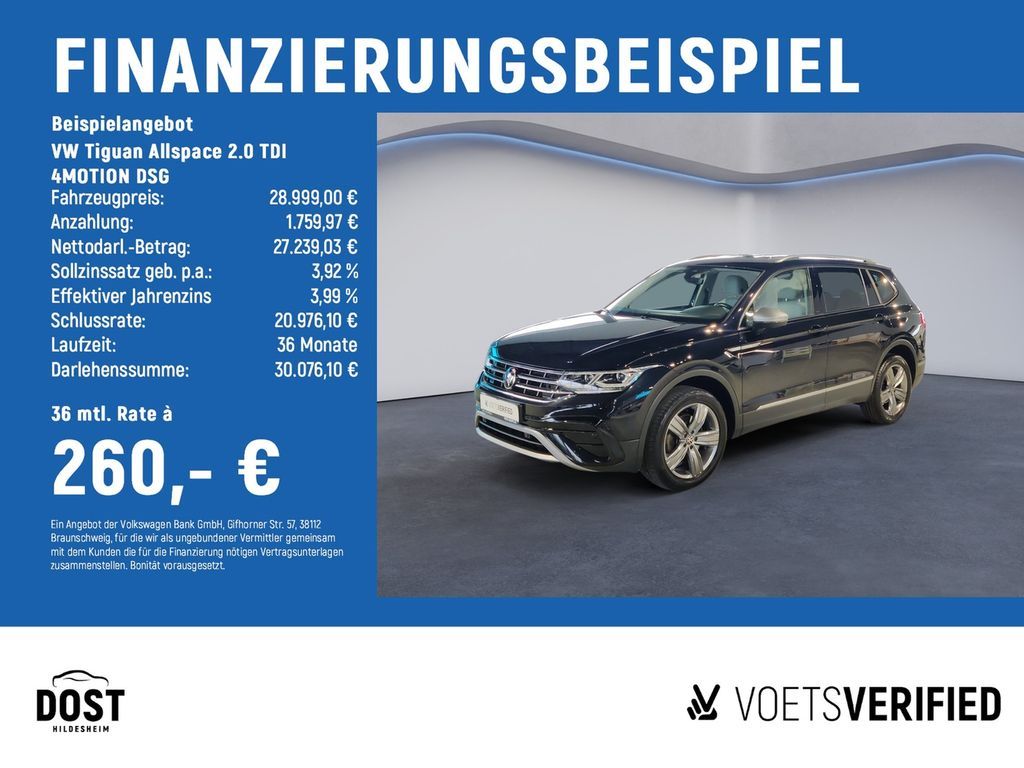 Volkswagen Tiguan Allspace 2.0 TDI 4MOTION DSG Elegance LED Leasing
