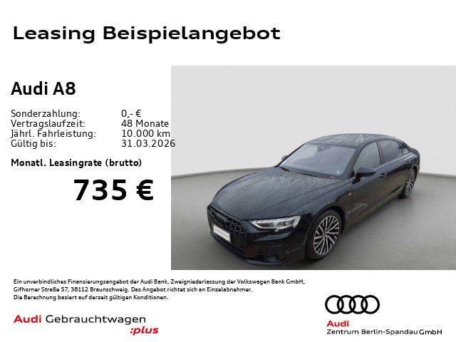 Audi A8 L 55 TFSI qu. S line tiptronic *PANO*StdHz* Leasing