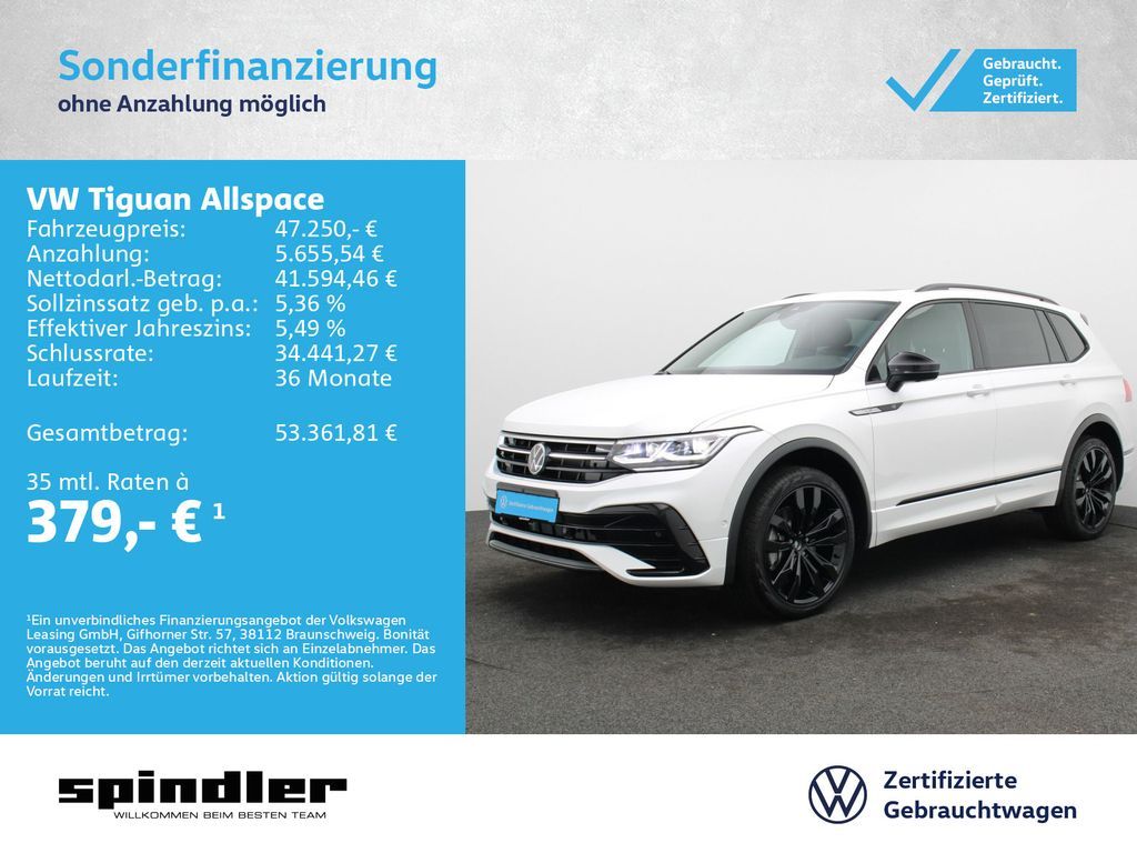 Volkswagen Tiguan Allspace R-Line 2.0TDI 4M DSG / Pano, AHK Leasing