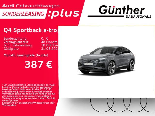 Audi Q4 Sportback e-tron +WINTERRÄDER+MATRIX+SPORTSIT Leasing