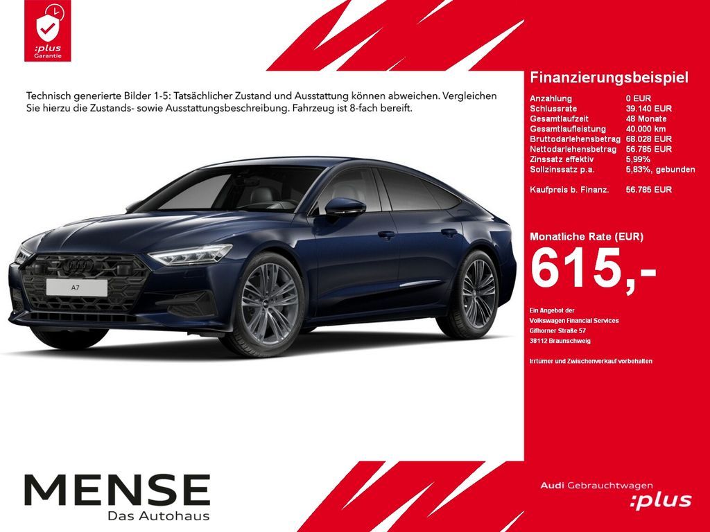 Audi A7 Sportback 50 TFSI e quattro S tronic AHK|HUD Leasing