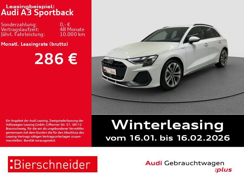 Audi A3 Sportback 30 TFSI S-Line AHK LED HuD SONOS CA Leasing