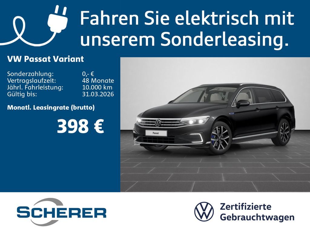 Volkswagen Passat Variant GTE 1.4 eHybrid DSG  IQ.LIGHT ACC Leasing