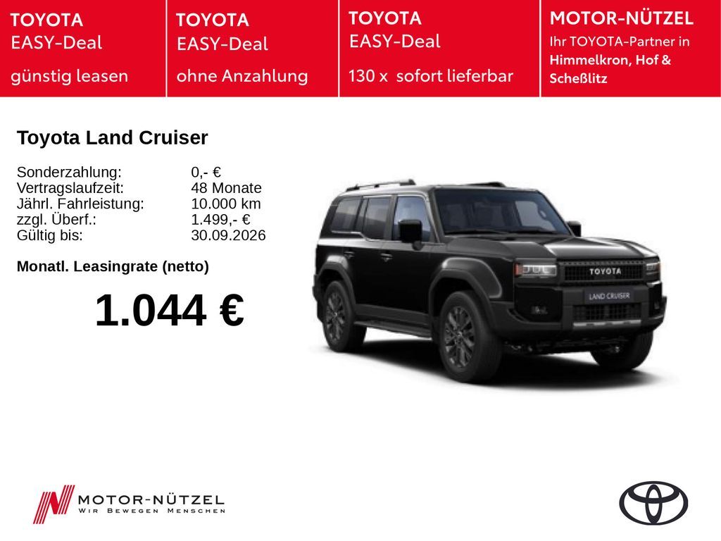 Toyota Land Cruiser Lounge 2.8 D 4x4 inkl.Panoramadach Leasing
