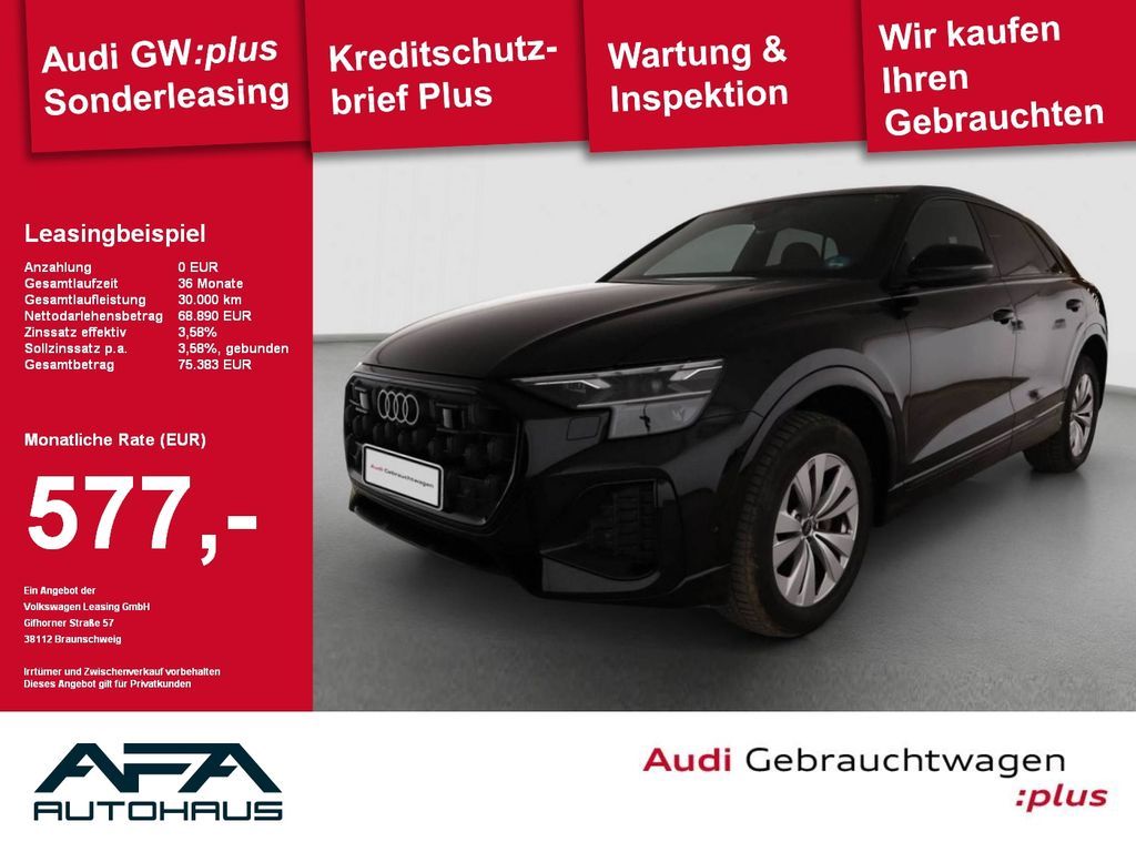 Audi Q8 45 TDI qu. tiptr. Luft*AHK*Matrix*Opt.Schwarz Leasing