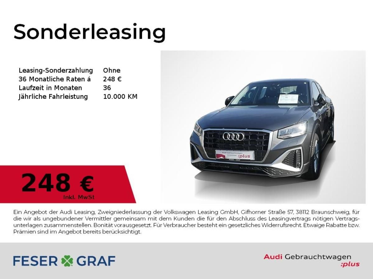 Audi Q2 35 TFSI S line Ext/LED/Navi/R-Kamera/17 Zoll Leasing