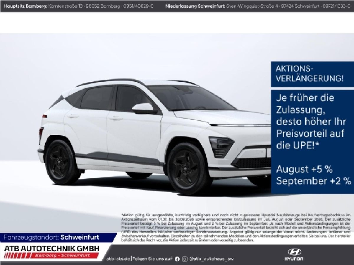 Hyundai KONA Elektro MY26 Trend 65 kWh LED ACC Leasing