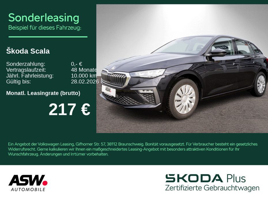 Skoda Scala Essence 1.0TSI DSG LED Klima PDC SHZ AHK Leasing