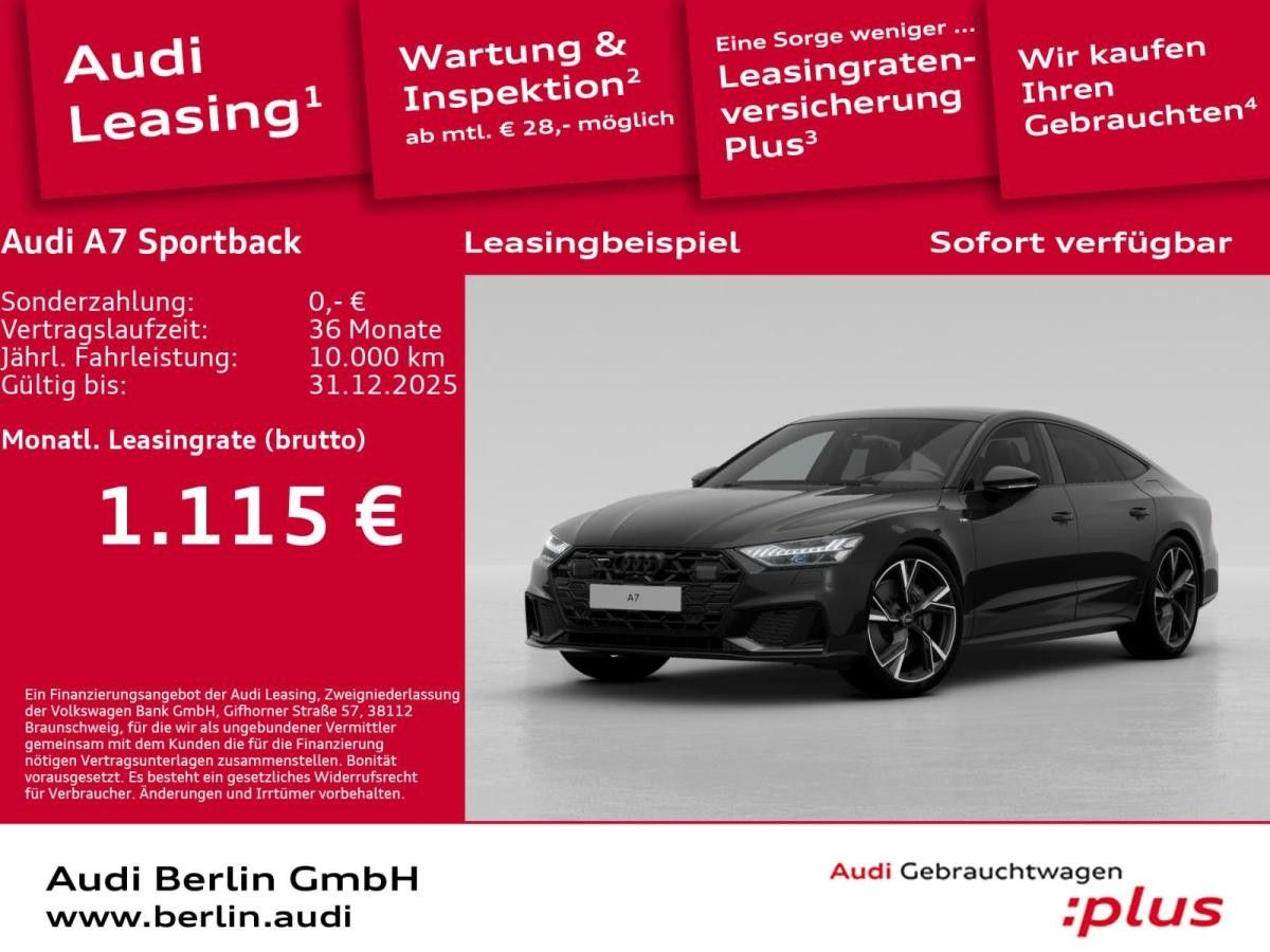 Audi A7 Sportback 50 TFSI e quattro S tronic Leasing