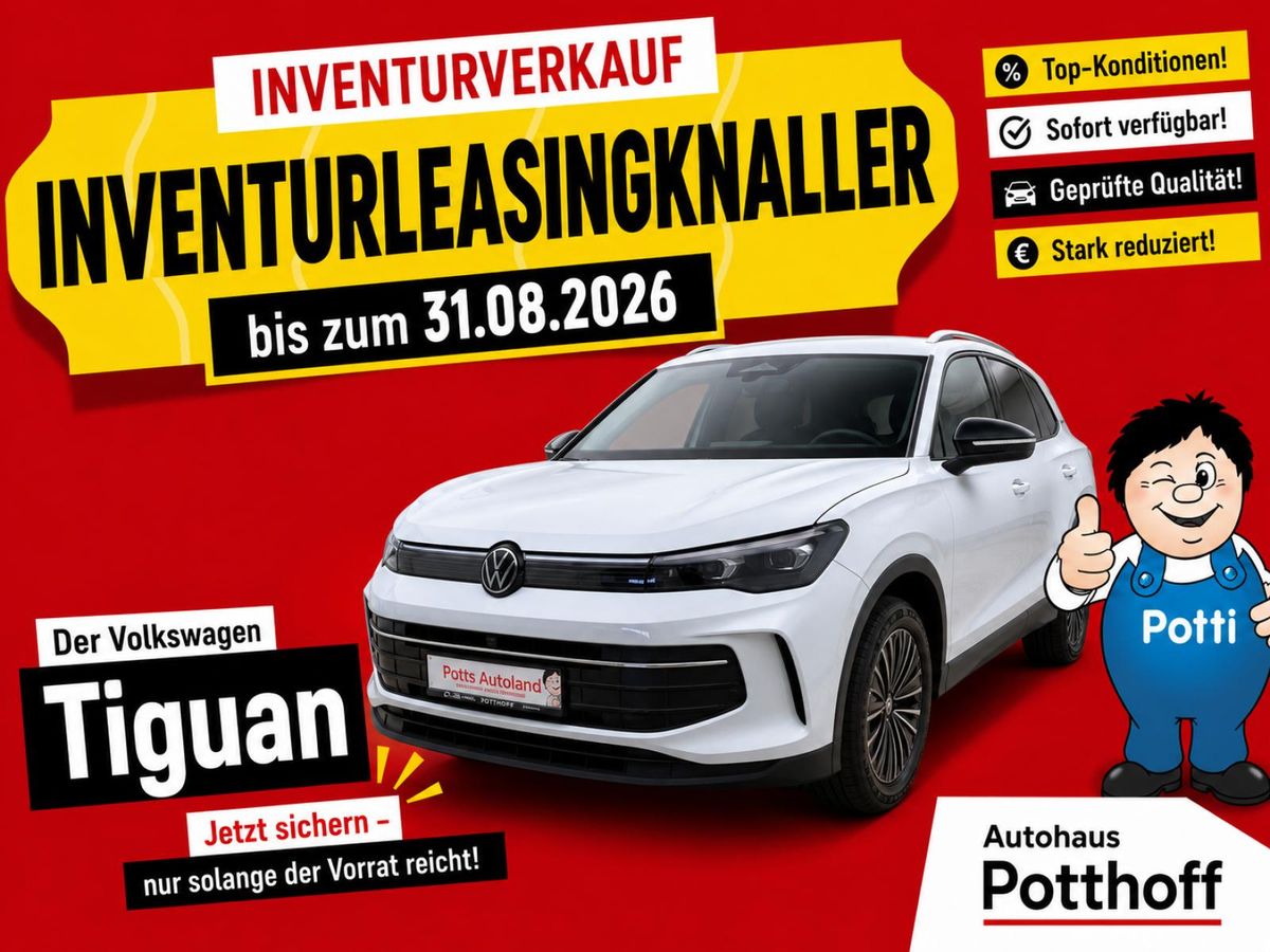 Volkswagen Tiguan 2.0 TDI DSG - GOAL 💥Inventurknaller💥  AHK NAVI IQ.LIGHT KAMERA Leasing