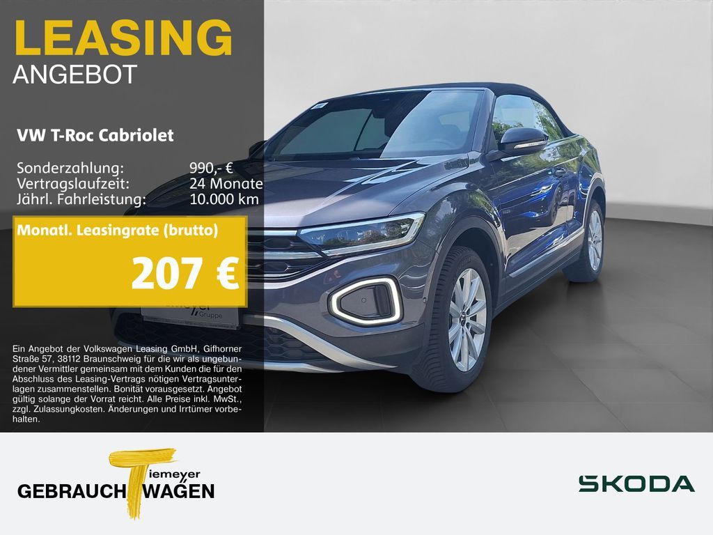 Volkswagen T-Roc Cabrio 1.5 TSI DSG BLACK STYLE ST.HEIZ IQ. Leasing