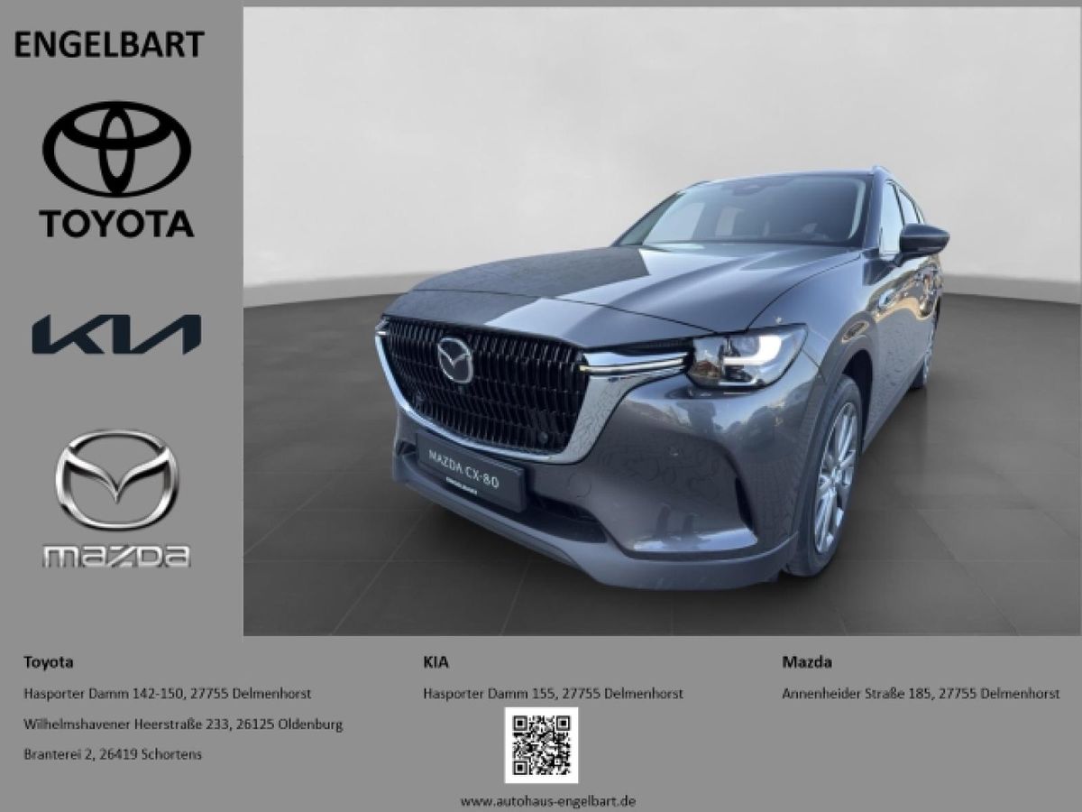 Mazda CX-80 Exclusive-Line Hybrid AWD HUD Navi LED ACC El. Heckklappe Apple CarPlay Android Auto Leasing