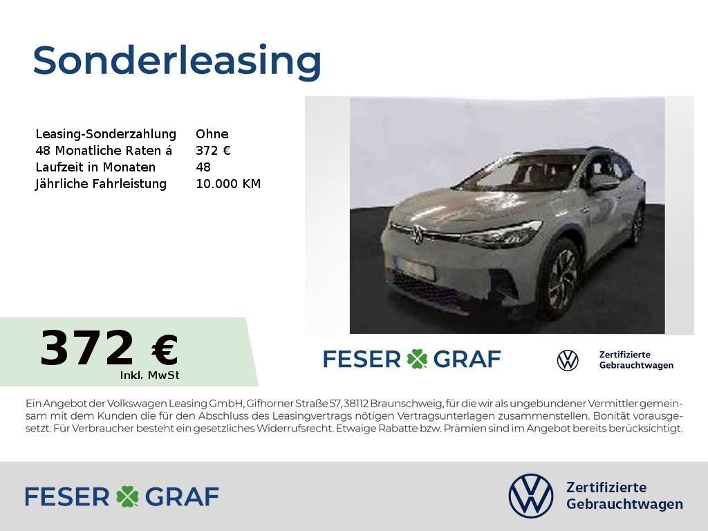 Volkswagen ID.4 Pro Performance Navi AHK Kamera LED Perfo Leasing