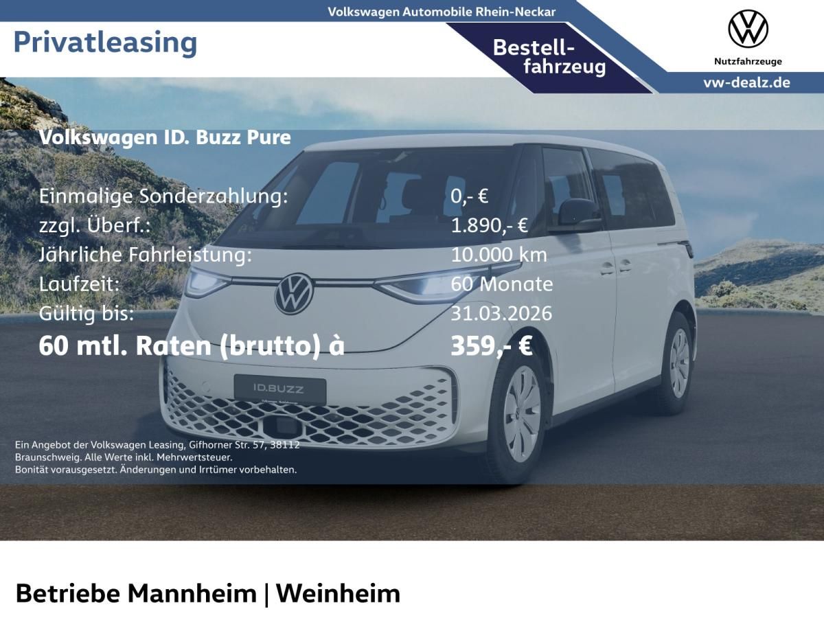 Volkswagen ID.Buzz ID. Buzz !€ 5000.- Elektroprämie als Anzahlung! Leasing