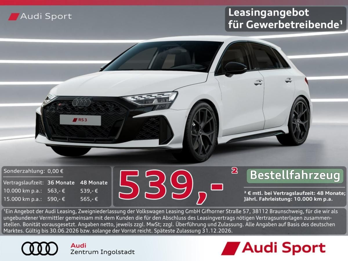 Audi RS3 Sportback TFSI qu LED PDC+ UPE 68.180,- Leasing